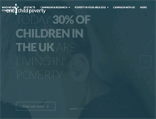 Tablet Screenshot of endchildpoverty.org.uk